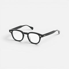 Occhiali da vista neri Julius Tart Optical AR Bottega di Sguardi con montatura in acetato dal design classico